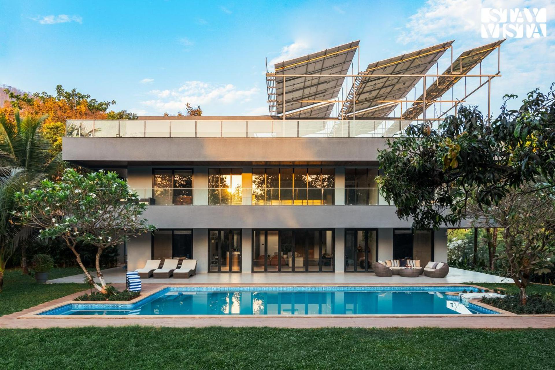 Reflection House By Stayvista With Pool, Terrace Bar, Indoor Games & Exquisite Interiors In A Nutshell Alībāg Extérieur photo